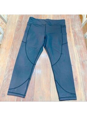 Zyia Black High Rise Light N Tight Leggings Size 20
